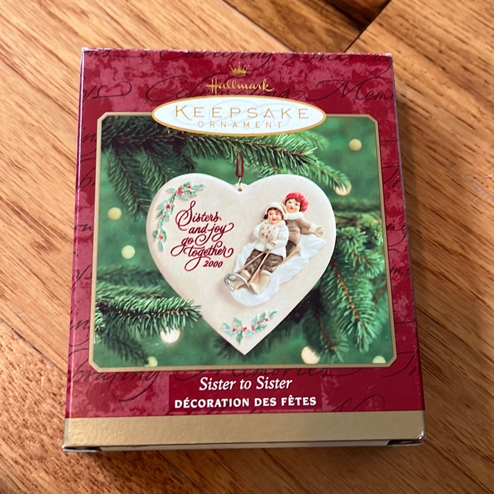 Hallmark sister’s ornament